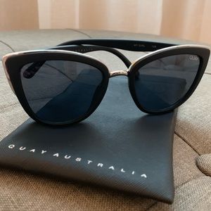 Quay Australia My Girl Cat-Eye Sunglasses w/ Case